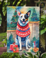 Australian Cattle Dog Christmas Garden Flag