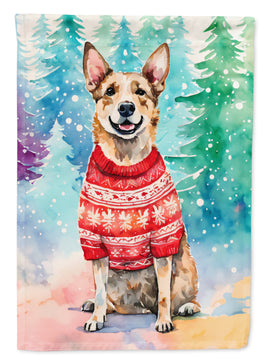 Australian Cattle Dog Christmas House Flag