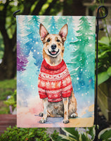 Australian Cattle Dog Christmas Garden Flag