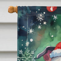 Chinese Crested Christmas House Flag