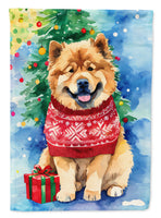 Chow Chow Christmas House Flag