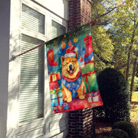 Chow Chow Christmas House Flag