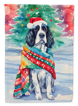 English Springer Spaniel Christmas House Flag