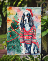 English Springer Spaniel Christmas Garden Flag