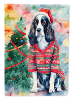 English Springer Spaniel Christmas Garden Flag