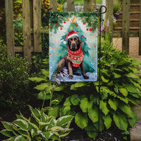 Chocolate Labrador Retriever Christmas Garden Flag