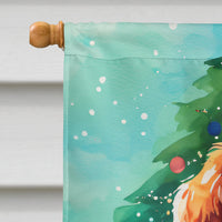 Welsh Springer Spaniel Christmas House Flag