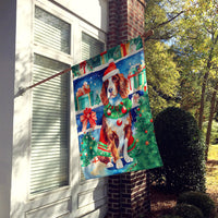 Welsh Springer Spaniel Christmas House Flag