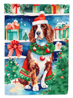 Welsh Springer Spaniel Christmas House Flag