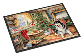 Alaskan Malamute Christmas Cookies Doormat