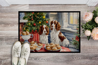 Welsh Springer Spaniel Christmas Cookies Doormat