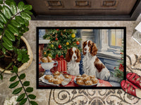 Welsh Springer Spaniel Christmas Cookies Doormat