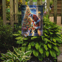 Australian Terrier and Santa Claus Garden Flag