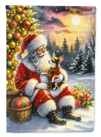 Chihuahua and Santa Claus Garden Flag