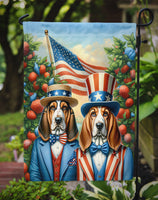 All American Basset Hound Garden Flag