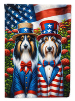 All American Bearded Collie House Flag