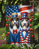 All American Bearded Collie Garden Flag