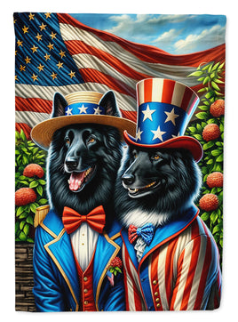 All American Belgian Sheepdog House Flag