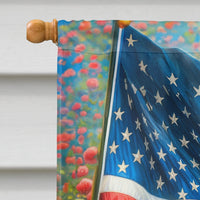 All American Bichon Frise House Flag