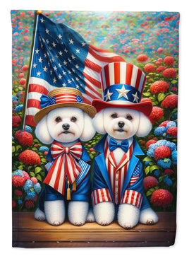 All American Bichon Frise House Flag