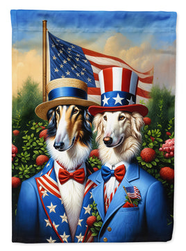 All American Borzoi Garden Flag