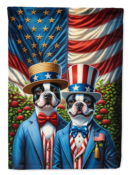 All American Boston Terrier House Flag