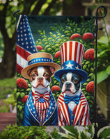 All American Boston Terrier Garden Flag