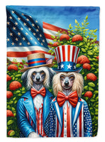 All American Chinese Crested Garden Flag