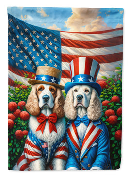 All American Clumber Spaniel Garden Flag