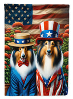 All American Collie House Flag