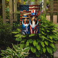 All American Collie Garden Flag