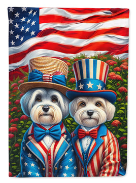 All American Dandie Dinmont Terrier Garden Flag