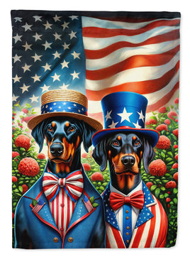 All American Doberman Pinscher House Flag