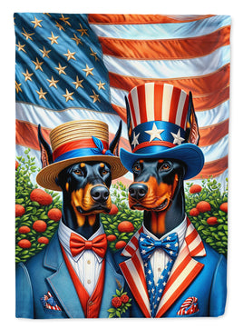 All American Doberman Pinscher House Flag