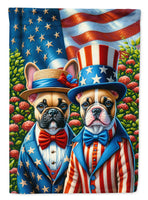 All American French Bulldog House Flag