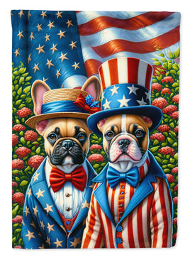 All American French Bulldog Garden Flag