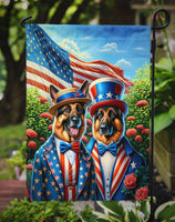 All American German Shepherd Garden Flag