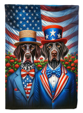 All American German Shorthaired Pointer Garden Flag