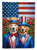 All American Golden Retriever House Flag