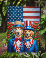 All American Golden Retriever Garden Flag