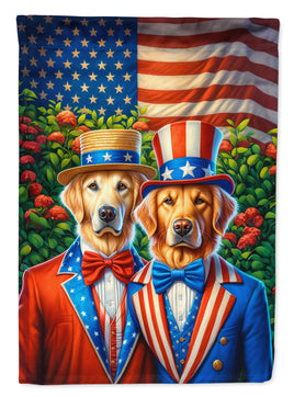 All American Golden Retriever House Flag