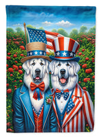 All American Great Pyrenees House Flag