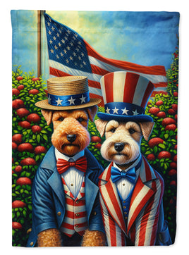 All American Lakeland Terrier House Flag