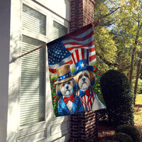 All American Lhasa Apso House Flag