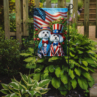 All American Maltese Garden Flag