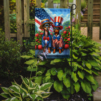 All American Miniature Pinscher Garden Flag