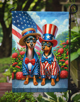 All American Miniature Pinscher Garden Flag