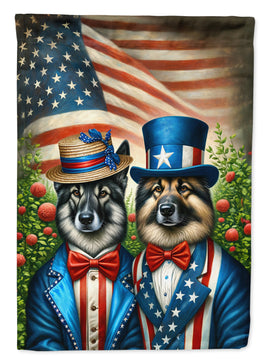 All American Norwegian Elkhound Garden Flag