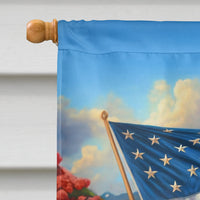 All American Poodle House Flag