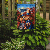 All American Poodle Garden Flag